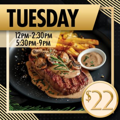 Tuesday: Sirloin Steak