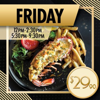 Friday: Half WA Rock Lobster