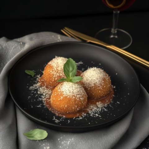 Pumpkin & Parmesan Arancini (v)