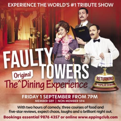 Faulty Towers Dining Experience Show - Friday 1 September 2023