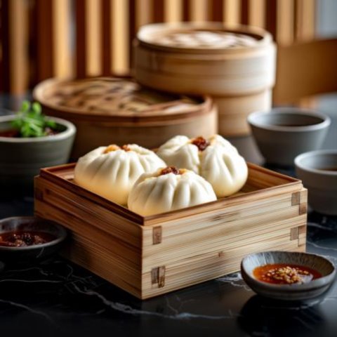 Steamed Char Siu BBQ Pork Buns