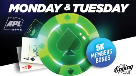 PLAY POKER - MONDAY & TUESDAY