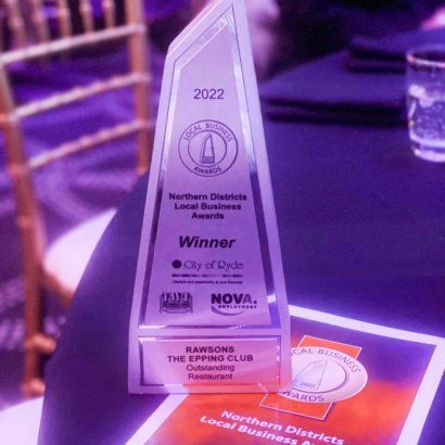 Rawsons Wins Most Outstanding Restaurant in Northern Districts