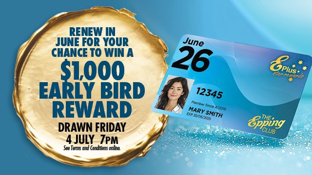 Early Bird Cash Draw