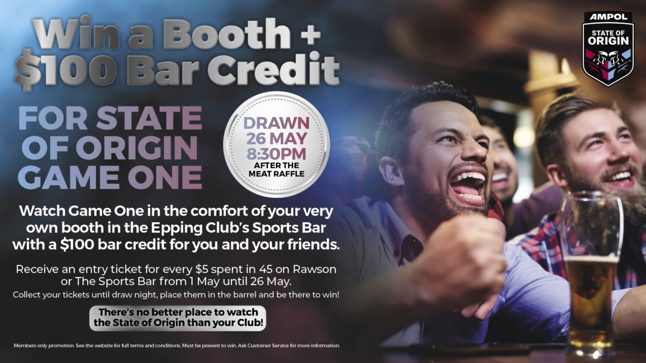 WIN A BOOTH & $100 BAR CREDIT