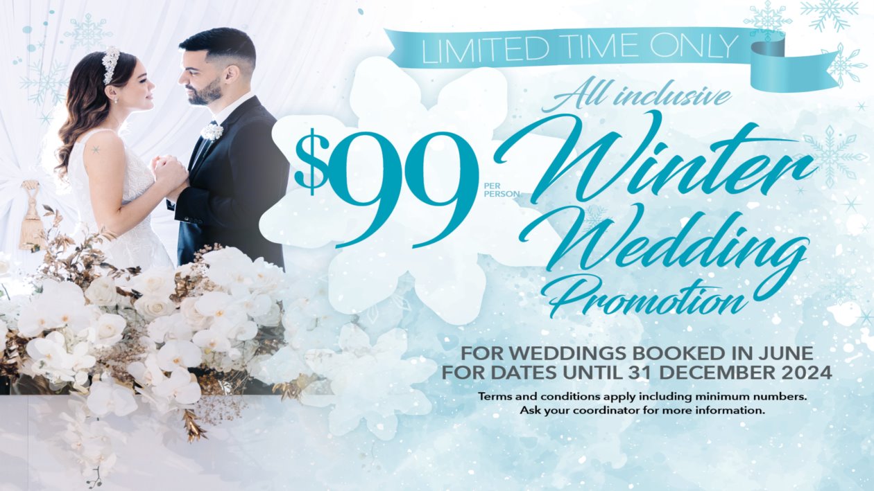 $99 Winter Wedding Promotion