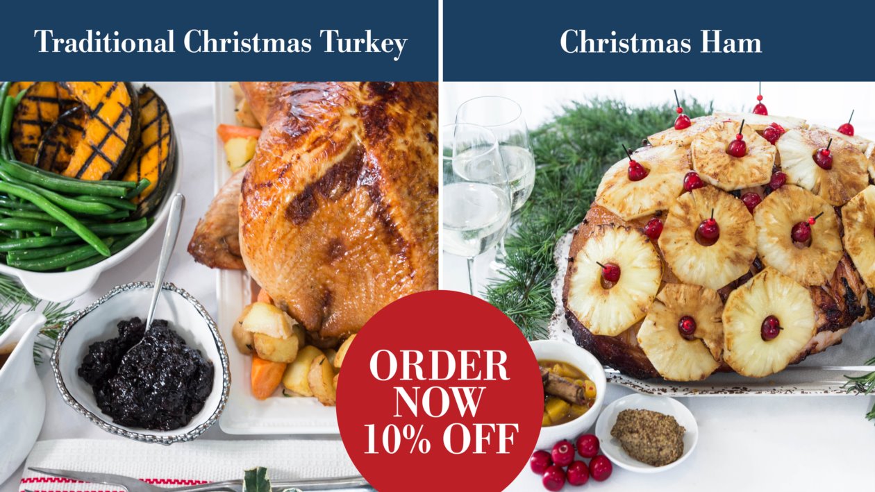 Order your gourmet Christmas meats for home!