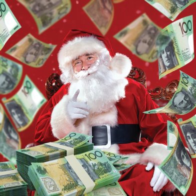 Win your share of Santa's $15,000 Stash of Cash