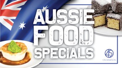 Food Specials - Australia Day Weekend