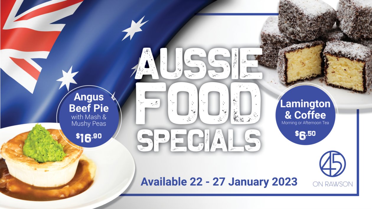 Lamington Coffee special or the Angus Beef Pie!