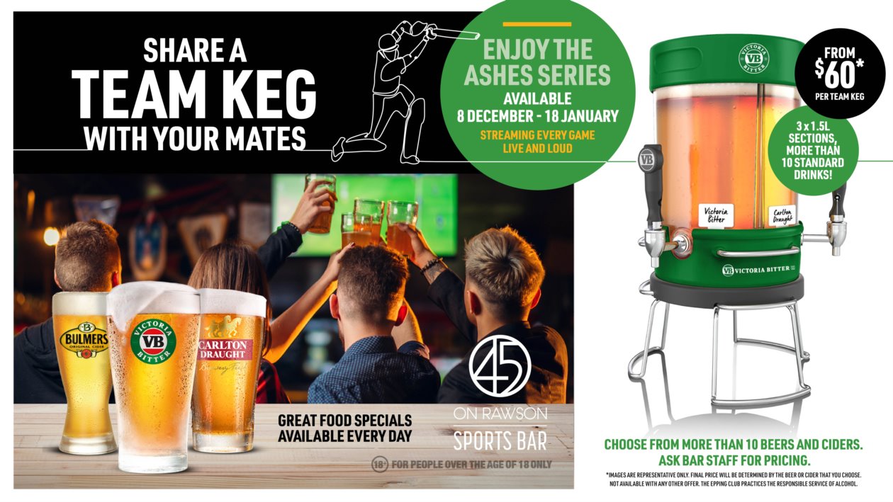 SHARE A TEAM KEG WITH YOUR MATES!